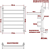 Полотенцесушитель водяной Ника Trapezium ЛТ ВП 80/60-6 с полкой