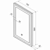 Зеркало Континент Mercury ЗЛП344 белый