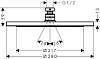 Верхний душ Hansgrohe Croma 280 1jet 26220000, хром