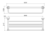 Полка для полотенец Aquatek Классик AQ4515CR хром