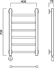 Полотенцесушитель электрический Aquanerzh Прямая 000-10A7040_L