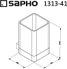 Стакан для зубных щеток Sapho Everest 1313-41, хром