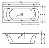 Акриловая ванна Riho Linares BT4200500000000_FLOW белый