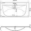 Мебельная раковина Cezares CEZ1000/500-LV-MR
