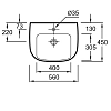 Раковина Jacob Delafon Odeon Up 18564W-00/18566W-00 белый