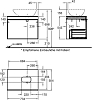 Тумба под раковину 75 см Geberit Citterio 500.558.JI.1, 500.558.JI.1