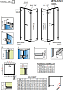 Дверь для душевого уголка 90 см Radaway Arta KDS II front 90 L стекло прозрачное