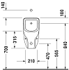 Писсуар Duravit D-Code 0828300000