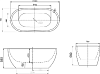 Акриловая ванна Art&Max 150x75 AM-218-1500-750, белый