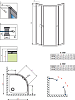 Душевой уголок 90х90 см Radaway Premium A 90 30403-01-01 стекло прозрачное