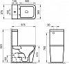 Унитаз-компакт BelBagno Ardente-R BB02093CPR с бачком BB02093T