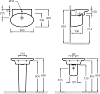 Раковина Jacob Delafon Presquile E4438-00 60 см