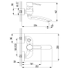 Смеситель для ванны Lemark Atlantiss LM3214C хром