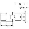 Кнопка смыва Geberit 116.051.KV.1 чёрный