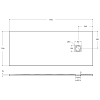 Душевой поддон из искусственного камня BelBagno TRAY-MR-UNO-AH-170/70-35-W 170x70, белый