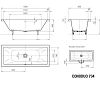 Стальная ванна Kaldewei Conoduo 2352.0001.0001 белый