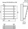 Полотенцесушитель водяной Terminus Каскад П4 500x500 с боковым подключением 500