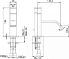 Смеситель Bandini Ice Cube 2 750.120/04 Cr для раковины