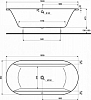 Акриловая ванна KOLO Clarissa XWL2680000