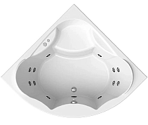 Акриловая ванна Vannesa Massage 150х150 2-76-2-0-0-221 белый