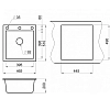 Кухонная мойка Granula GR-4651 4651, Сланец серый