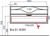 Тумба под раковину 1065 см Aqwella Бродвей Brw.01.10/001/W белая