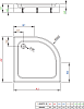 Поддон для душа 85х85 см Radaway Laros A Compact SLA8585-01