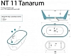 Акриловая ванна NTBagno NT11 Tanarum белый, черный