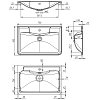 Раковина BelBagno BB700/455-LV-MR-ALR 70 см, белый