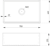 Комплект Мойка кухонная Domaci Сиена 50276-101 белый глянец + Смеситель STWORKI HDN1309XH