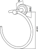 Полотенцедержатель Am.Pm Serenity A4034400 кольцо