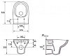 Инсталляция Cersanit Aqua 40 с безободковым унитазом City New Clean On, крышка микролифт