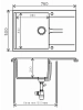 Кухонная мойка Polygran Gals Gals-760 № 14 серый серый