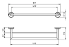 Полотенцедержатель Novaservis Novatorre 11 0124.0 хром