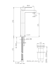 Смеситель для раковины Paini Dax-r-dax 84CR211LLRSSR хром