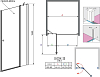 Душевая дверь в нишу Radaway EOS II DWJ 90 R