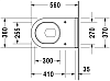 Чаша приставного унитаза Duravit Starck 3 012409000