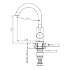 Смеситель для кухни Haiba HB72304-3 сталь