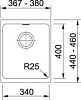 Кухонная мойка 37 см Franke Kubus KBG 110-34 35'' 125.0023.833 графит