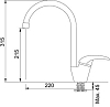 Смеситель для кухонной мойки Franke Platino 115.0289.900, миндаль