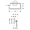 Держатель туалетной бумаги Hansgrohe Logis 40526820 хром