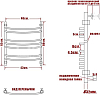 Полотенцесушитель водяной Ника Arc ЛД (г2) 60/40-7