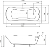 Акриловая ванна Besco Aria 150x70 WAA-150-PA