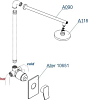 Встраиваемый комплект для душа WasserKRAFT Aller A12118, хром