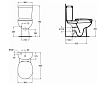 Напольный унитаз-компакт Ideal Standard Connect Classic E804801, белый