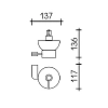 Дозатор для жидкого мыла Schein Allom 222DB-R хром