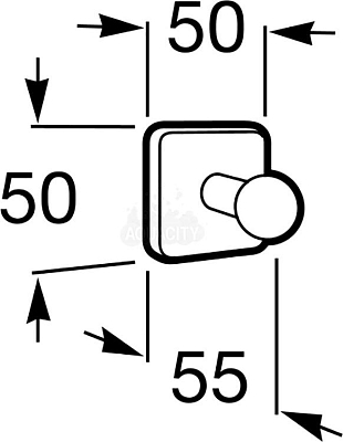 Крючок Roca Victoria 816650001