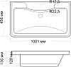 Мебель для ванной STWORKI Монтре 100 белая