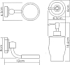 Дозатор для жидкого мыла WasserKRAFT K-24199, белый/хром