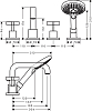 Смеситель на край ванны Axor Citterio 39453950, латунь